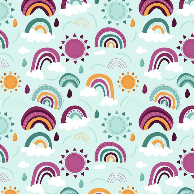 Rainbow pattern design