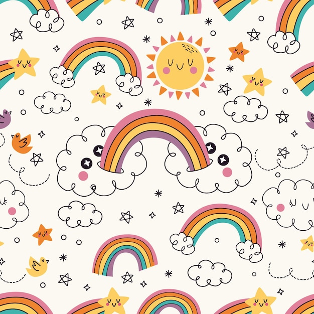 Rainbow pattern design