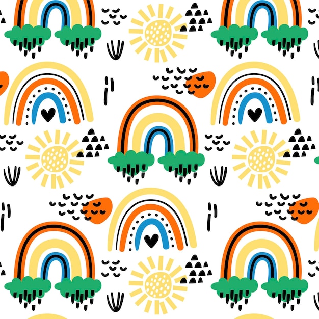 Rainbow pattern design