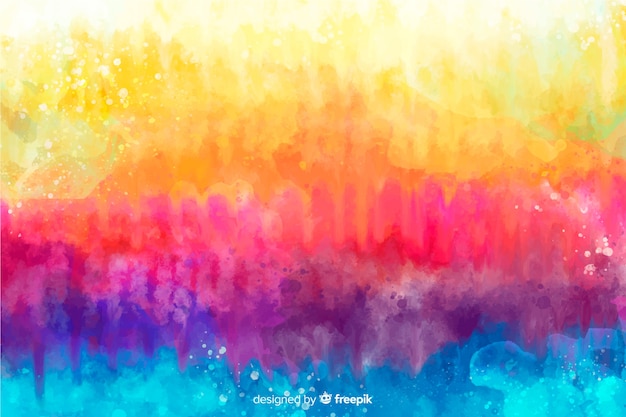 Rainbow in tie-dye style background