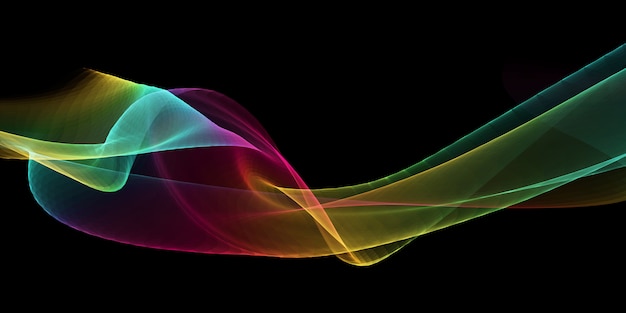 Free Vector rainbow wave background