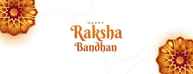 Raksha bandhan decorative banner design