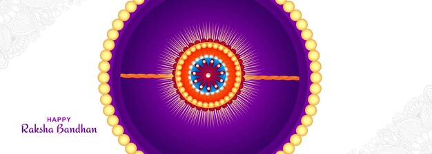 Raksha bandhan indian festival for brother and sister banner background