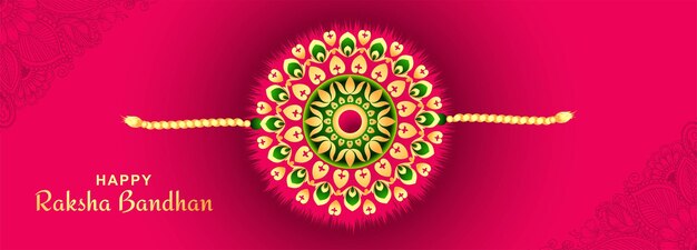 Raksha bandhan indian festival for brother and sister banner background