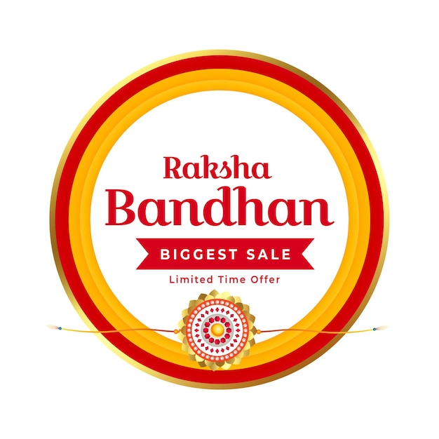 Raksha bandhan sale background design