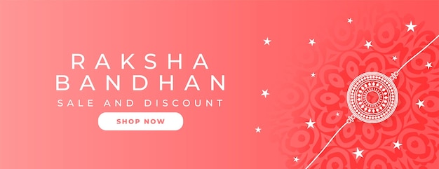 Raksha bandhan sale banner elegant design