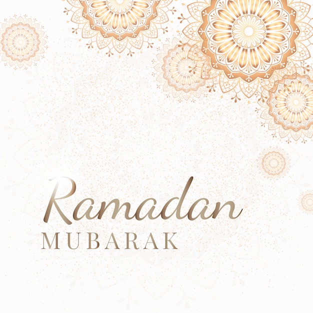 Free Vector ramadan card illustration