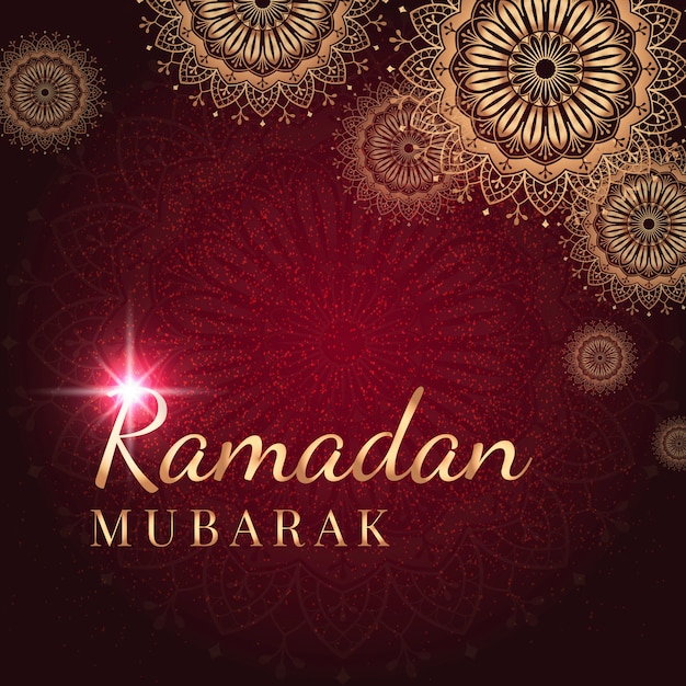 Free Vector ramadan card illustration