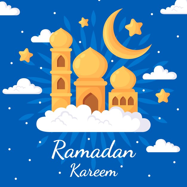 Ramadan in flat design