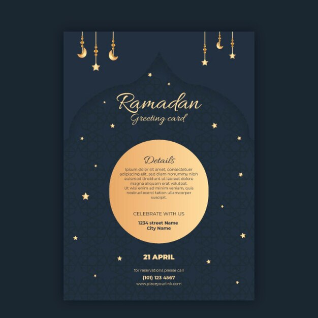 Ramadan greeting template