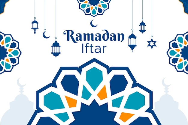 Ramadan iftar background design