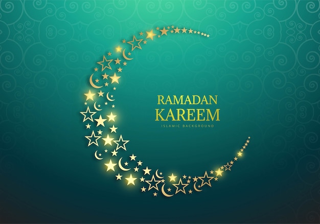 Free Vector ramadan kareem decorative religious card background