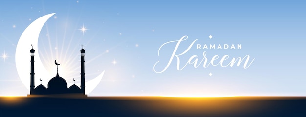 Ramadan kareem fasting seasonal banner design