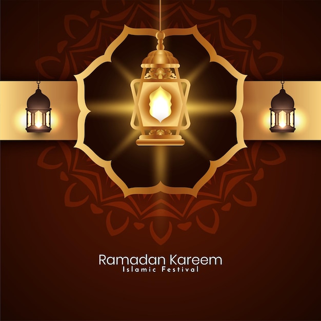 Free Vector ramadan kareem islamic festival atistic stylish background