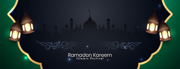 Free Vector ramadan kareem islamic festival celebration cultural banner vector