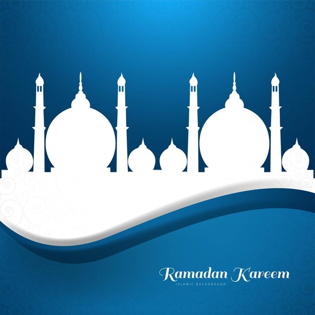 Ramadan kareem islamic mosque festival card baclground