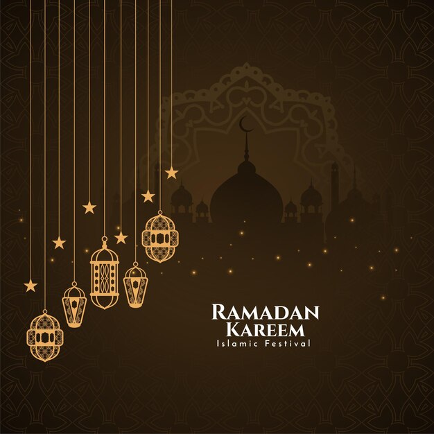 Ramadan Kareem Islamic religious festival background