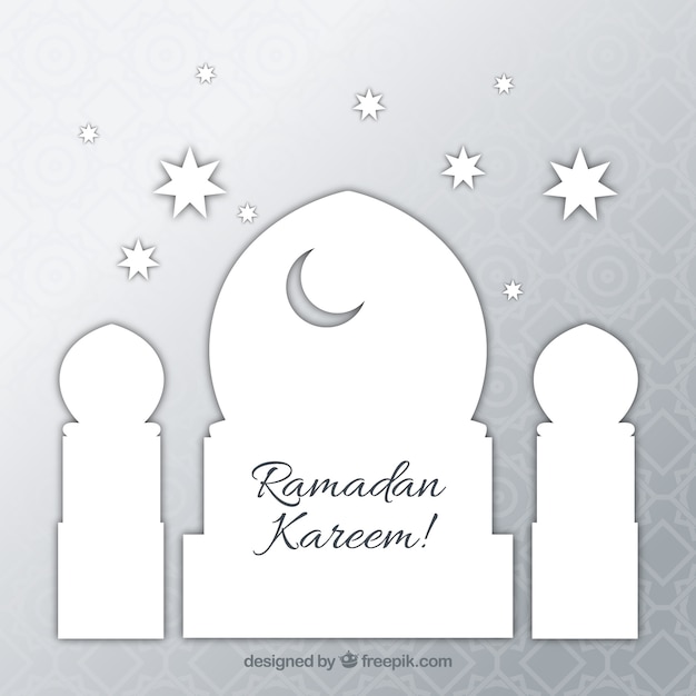 Free Vector ramadan kareem mosque