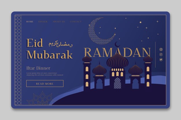 Ramadan landing page template