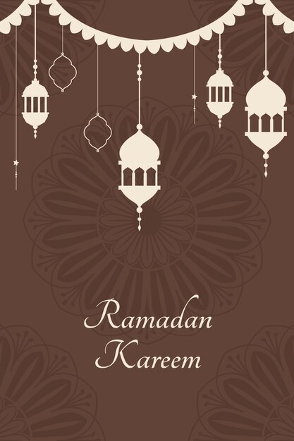 Free Vector ramadan mubarak poster design