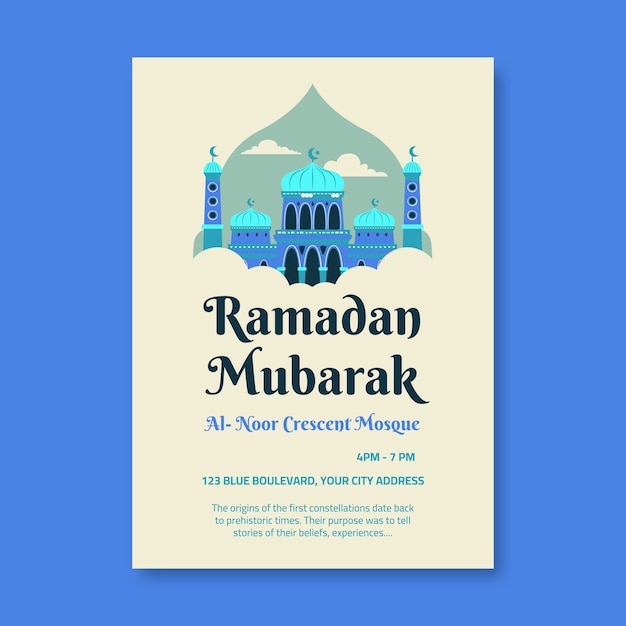 Ramadan mubarak poster