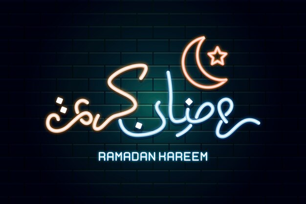 Ramadan neon sign collection