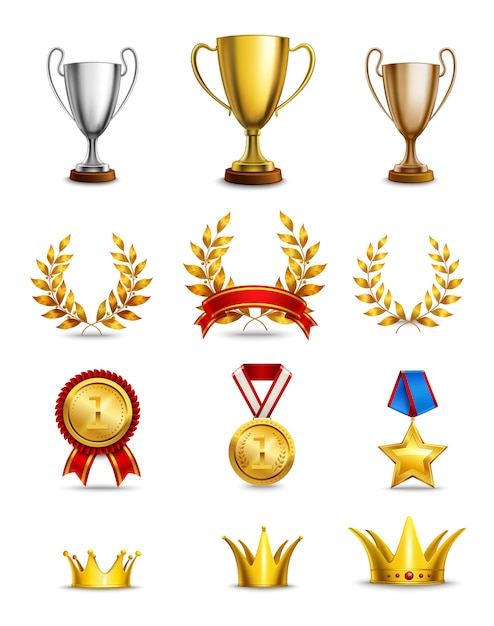 Free Vector ranking icons set