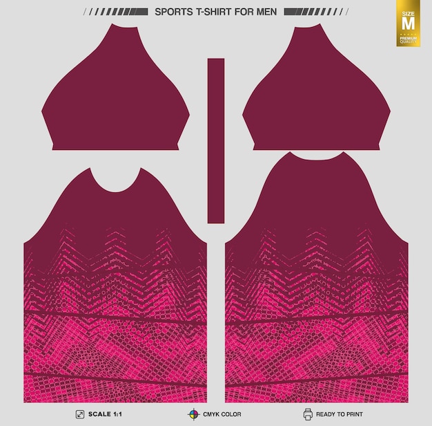 Free Vector ready to print sports tshirt workout and training clothing patterns