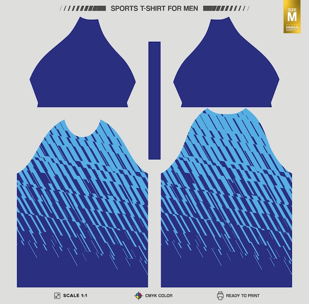 Free vector ready to print sports tshirt workout and training clothing patterns