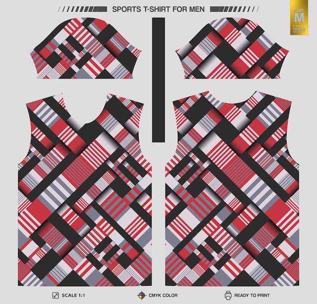 Free Vector ready to print sports tshirt workout and training clothing patterns