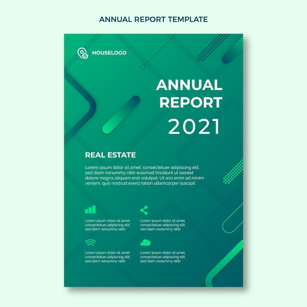 Real estate annual report template