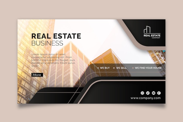 Real estate banner template