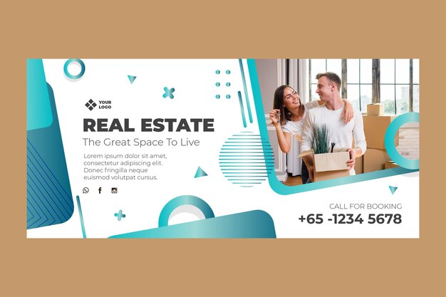 Real estate banner template