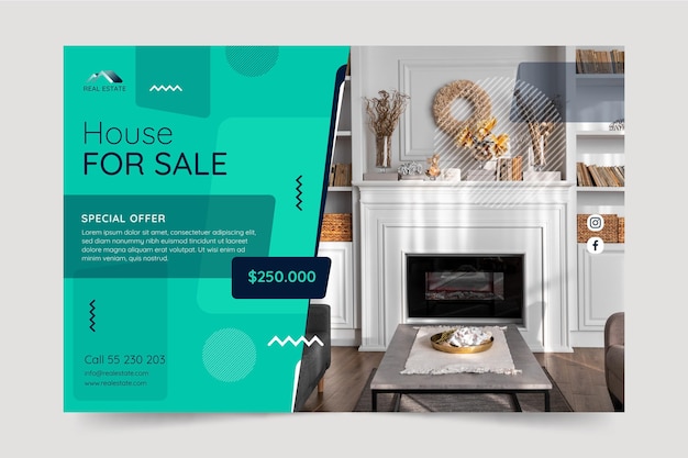 Real estate banner template