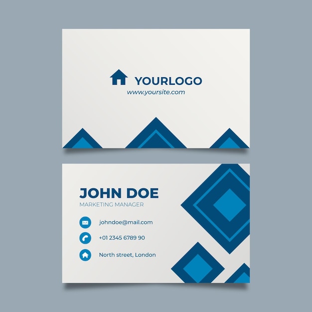 Real estate double sided business card