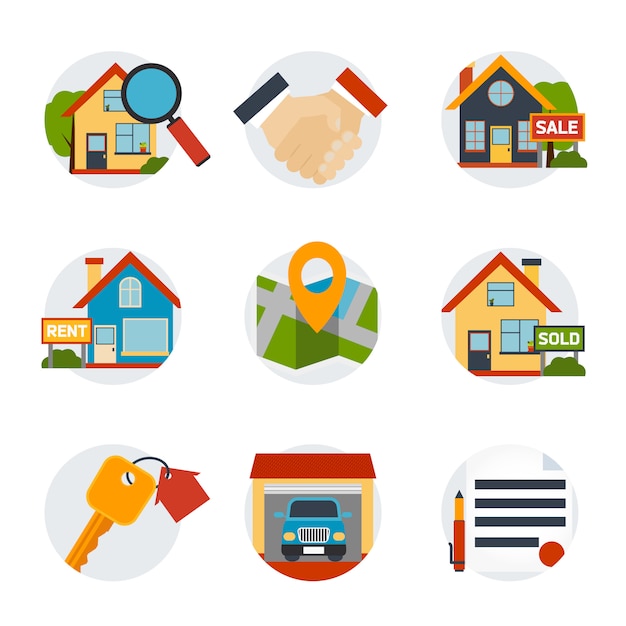 Real Estate Icons Set