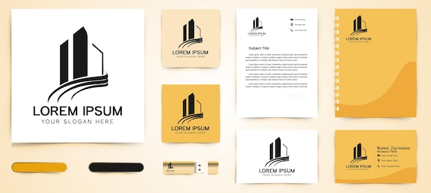 Real estate logo and business branding template design inspiration