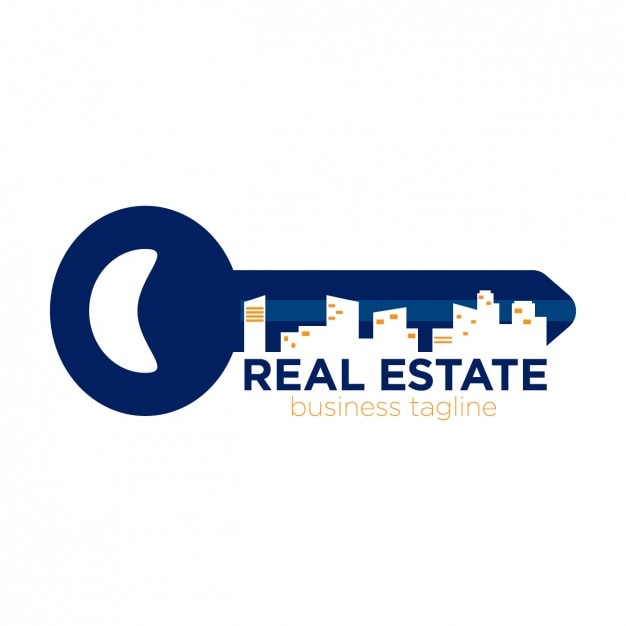 Real estate logo in key form