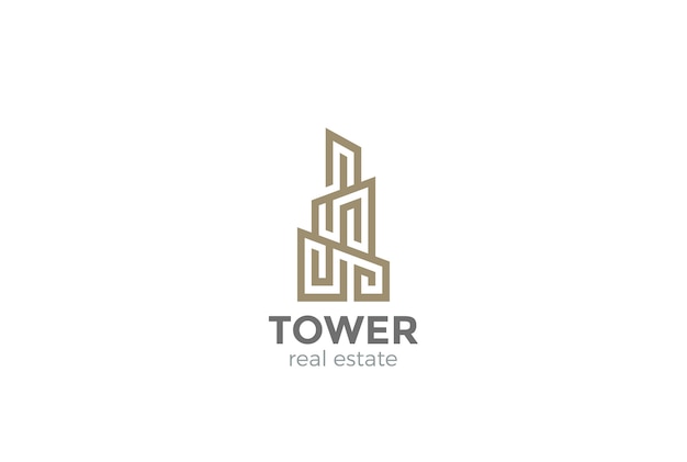 Real Estate Logo    . Linear style