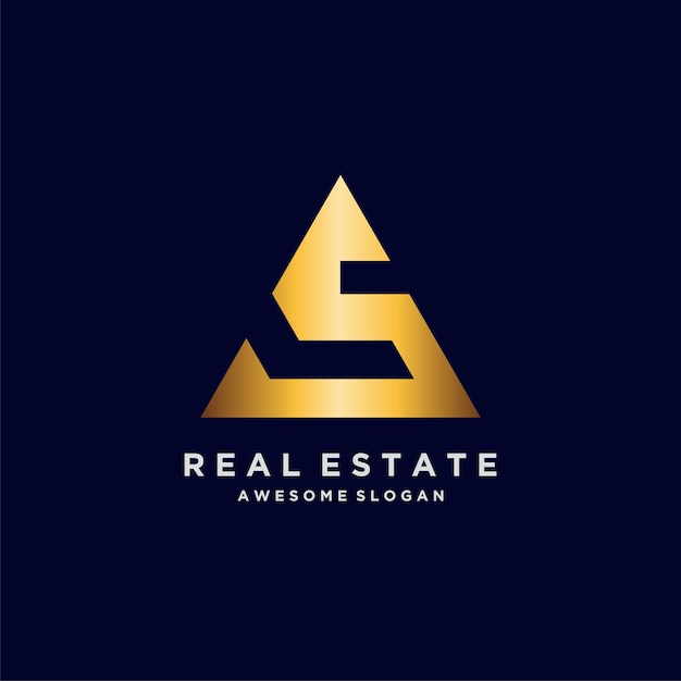 Free Vector real estate logo luxury gradient design illustrations