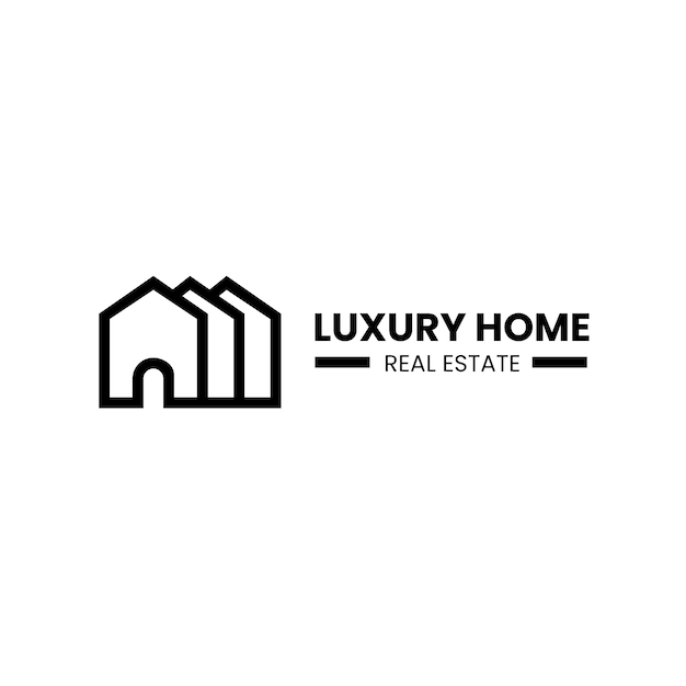 Free Vector real estate logo template