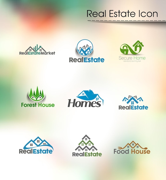 Real Estate Logo Vector Illustration