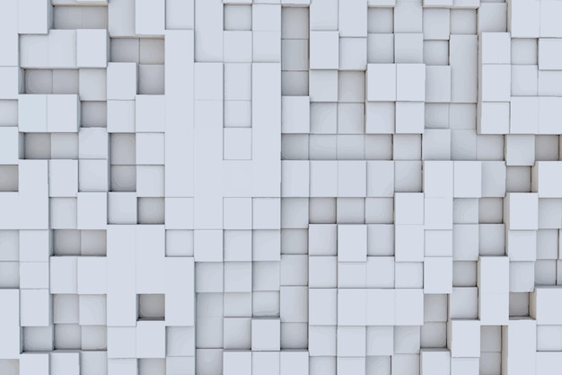 Realistic 3d squares geometric background