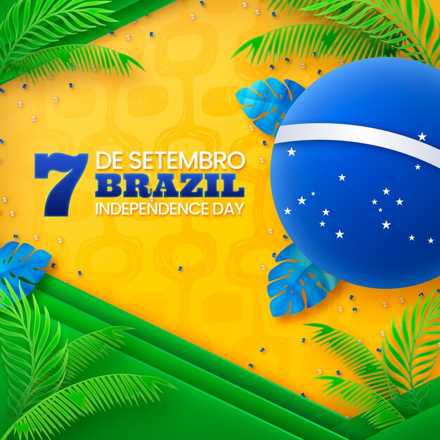 Realistic 7 de setembro illustration