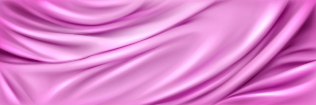 Free Vector realistic abstract pink silk background