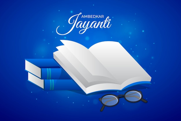 Free Vector realistic ambedkar jayanti illustration