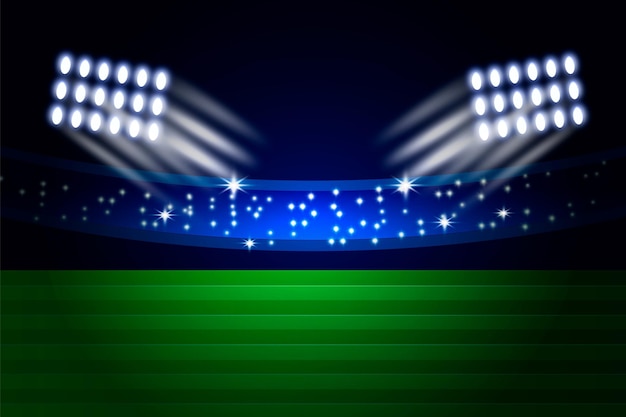 Free Vector realistic american football stadium