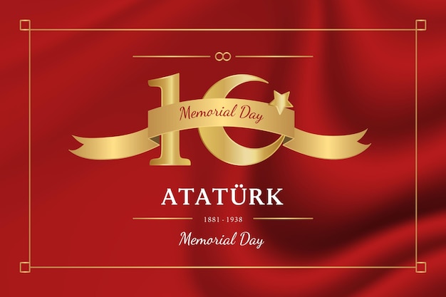 Realistic atatürk memorial day