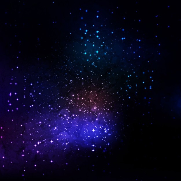 Free Vector realistic background about galaxy