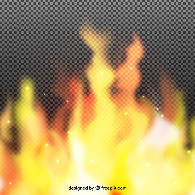 Free Vector realistic background of flames